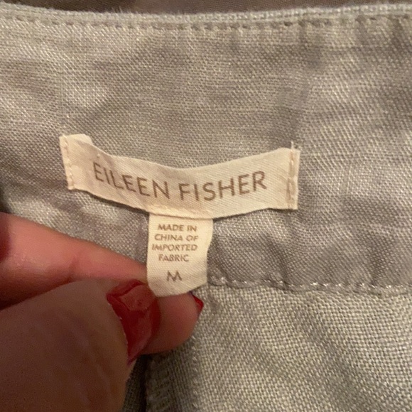Eileen Fisher Organic Cotton Linen Capris - Picture 6 of 6